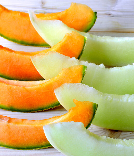Cantaloupe melon.