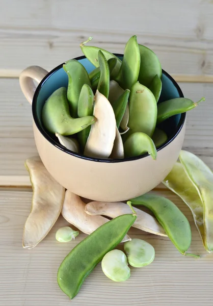 Lima bean pods. — Stock Photo, Image