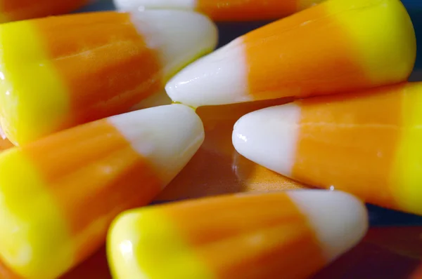 Candy corn for Halloween. — Stock Photo, Image