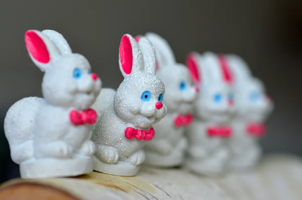 White easter bunny — Stock Photo, Image