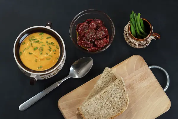 Tök leves pépesítve — Stock Fotó