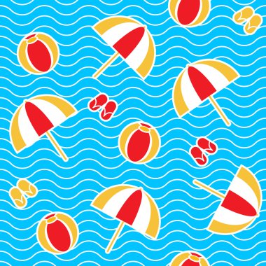 Yaz Dikişsiz desen şemsiye, top, parmak arası terlik