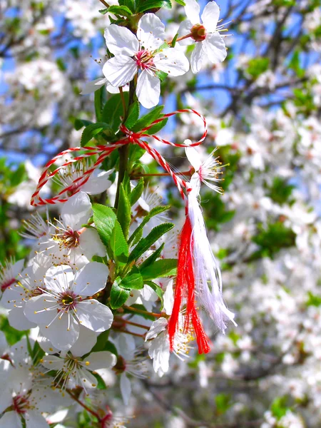 Martisor - romanian symbol of the beginning of spring — Stock Photo, Image