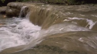 şelale bozulmamış ormanda 