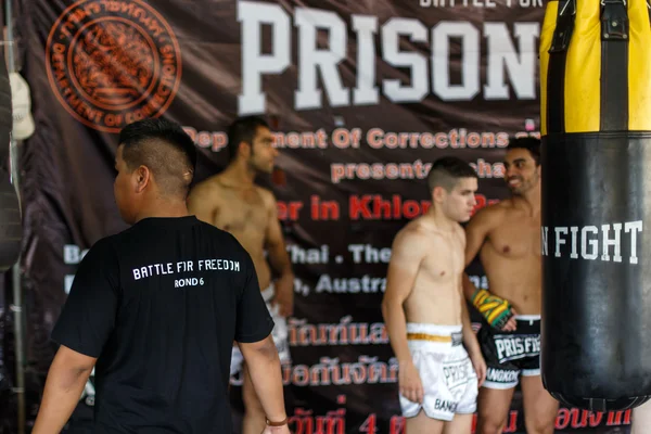 Prison Fight round 6 competição — Fotografia de Stock