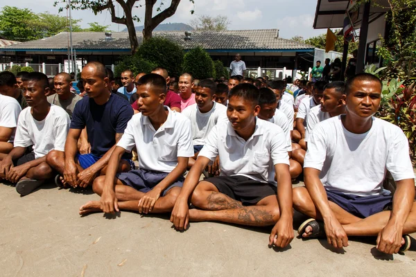 Închisoare luptă, Muay thai competiție — Fotografie, imagine de stoc