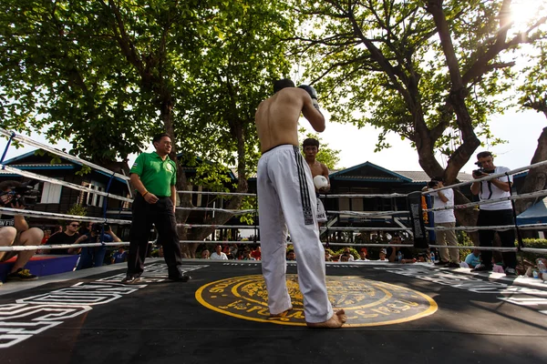 Bataille en prison, compétition muay thai — Photo