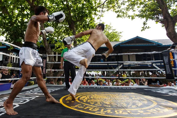 Prison fight, muay thai competition — Stock Photo, Image