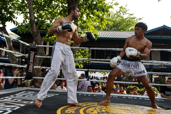 Prison fight, muay thai competition — Stock Photo, Image