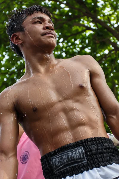 Prison fight, muay thai competition — Stock Photo, Image