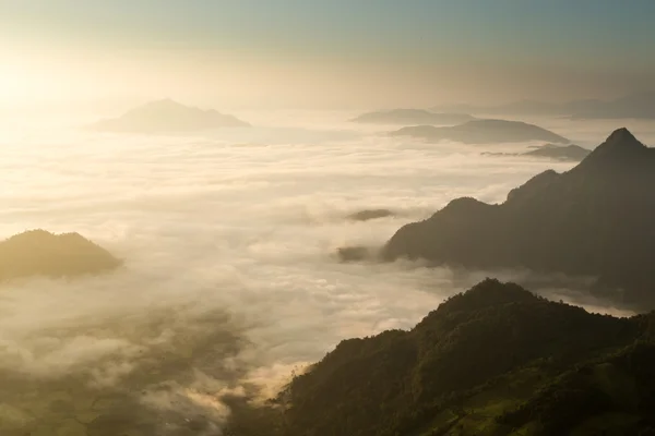 Phu Chi Fa paisaje en Tailandia — Foto de Stock