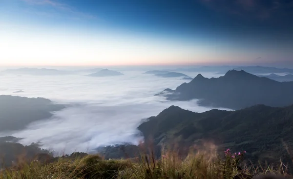 Phu Chi Fa landscape in Thailand — Stock Photo, Image