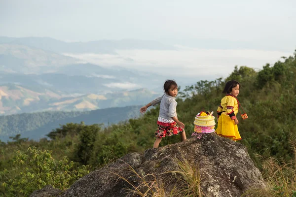 Phu Chi Fa paisagem na Tailândia — Fotografia de Stock