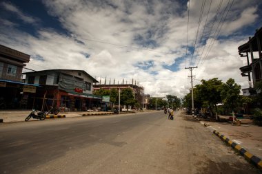 Köy Merkezi Görünümü Myanmar