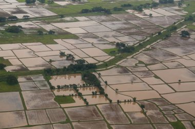 Yangon havadan görünümü
