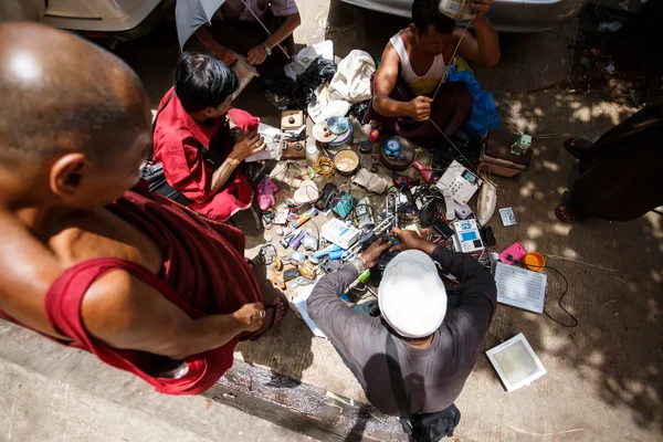 Street Life en la ciudad de Yangon — Foto de Stock