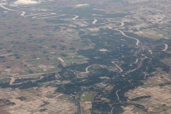 ヤンゴン航空写真ビュー — ストック写真