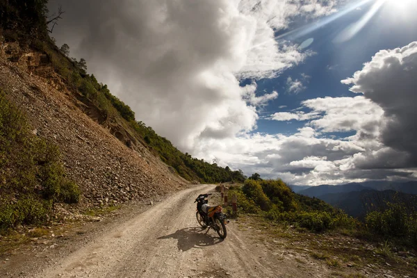 Bjerglandskab i Myanmar - Stock-foto