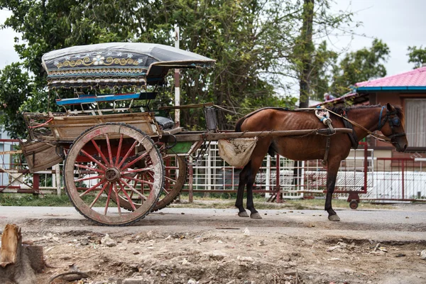 Horse Cart in Myanmar — Stock Image Horse Cart in Myanmar Stock Photo