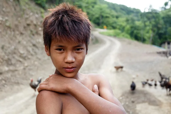 Menino local em Mianmar — Fotografia de Stock