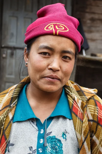 Einheimische Frau in Myanmar — Stockfoto