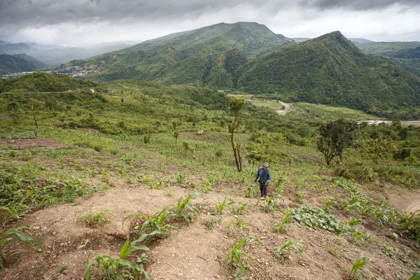 Agricoltore nello Stato del Chin, Myanmar — Foto Stock