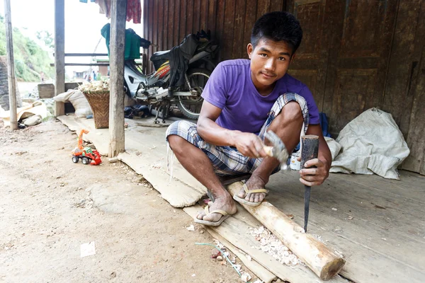 Lokala arbetare i Myanmar — Stockfoto