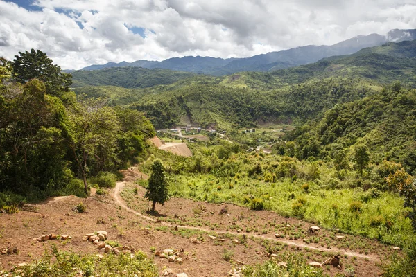 Rhi Village in Myanmar — Foto Stock