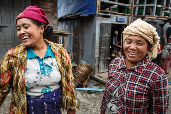 Mujer local en Myanmar Imagen de stock