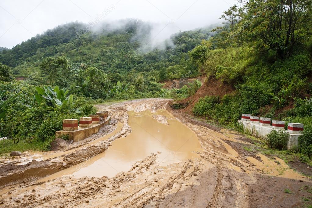 Dirt Road in Myanmar