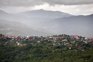 Yerleşim Myanmar dağlarında