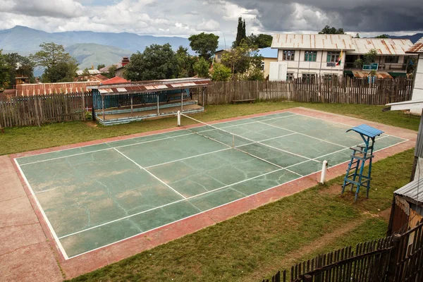 Tennis court in Falam town — Stock Photo, Image