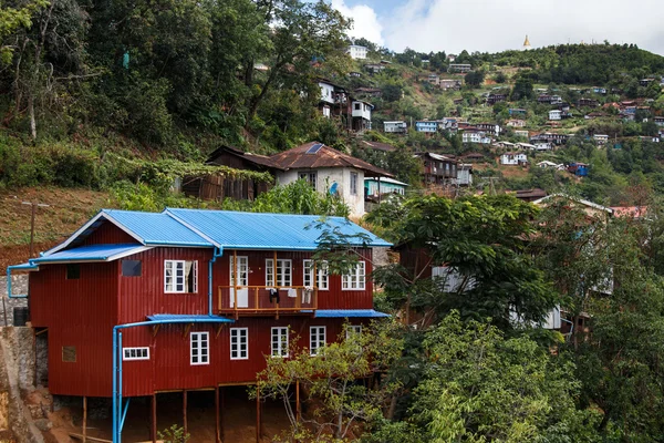 Falam stad in Myanmar — Stockfoto