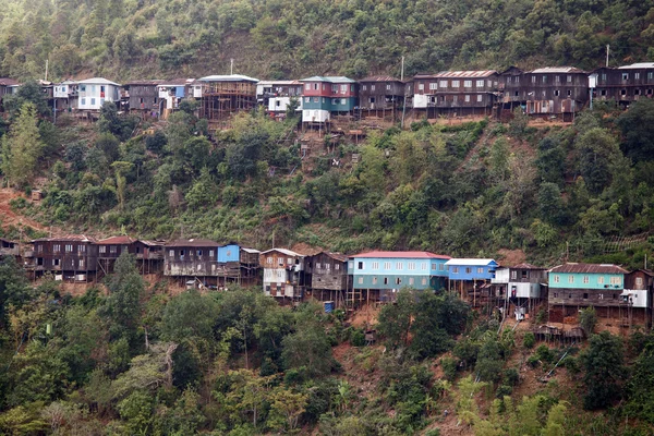 Falam stadt in myanmar — Stockfoto