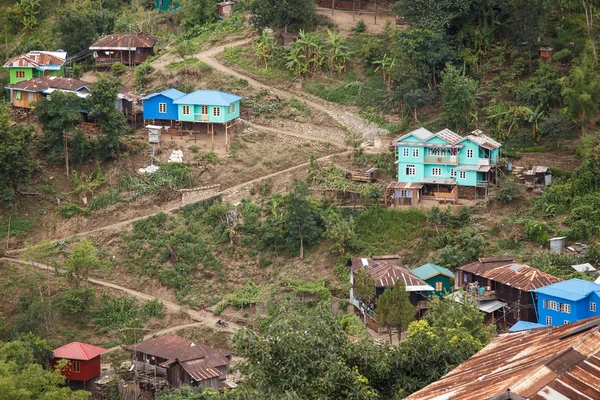 Falam stad in Myanmar — Stockfoto