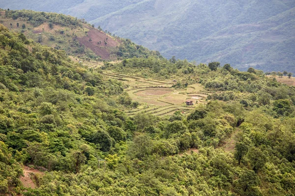 Landskap med jordbruk i Myanmar — Stockfoto