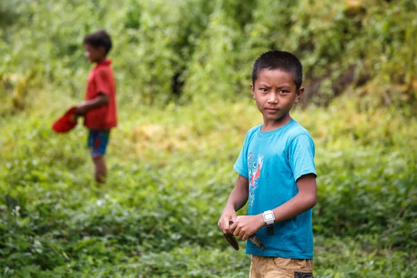 Young Fisherman at Rhi Lake, Myanmar — Φωτογραφία Αρχείου