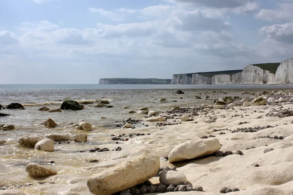 Szene vom Strand von Birling Gap, East Sussex — Stockfoto