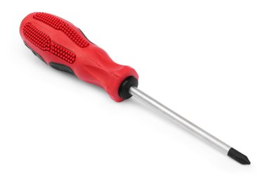 Kırmızı crosshead tornavida kauçuk kulplu
