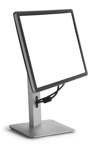 Monitor met een wit scherm — Stockfoto