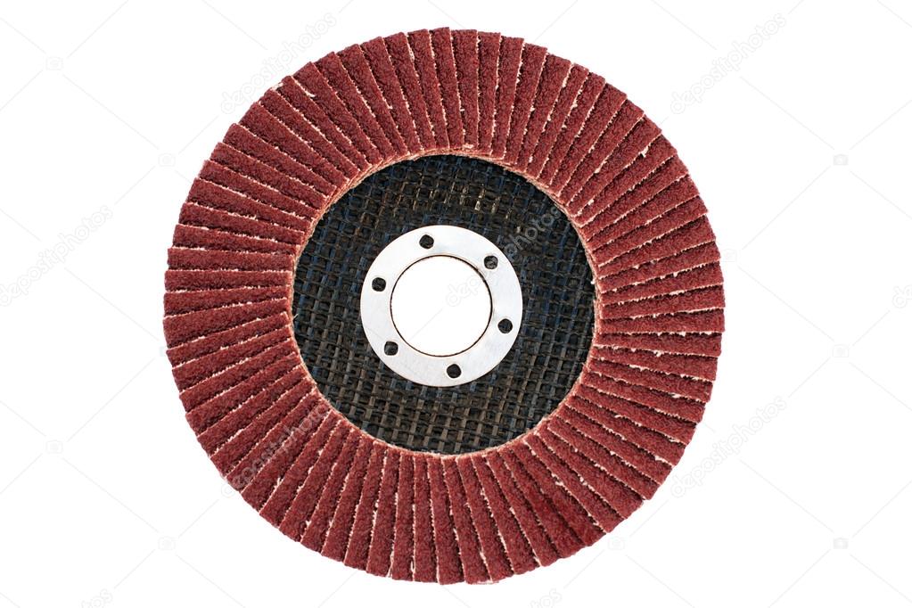 Abrasive flap grinding disc