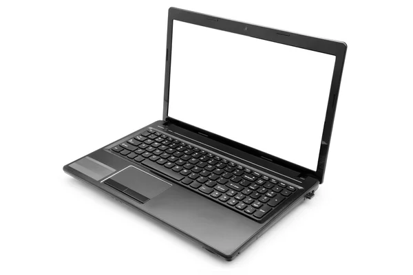 Laptop beyaz ekran — Stok fotoğraf