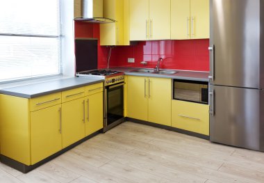 yellow kitchen  clipart