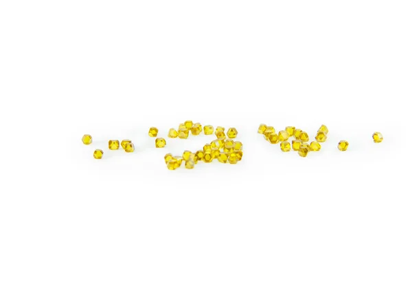 Yellow synthetic diamonds — Stock Photo, Image