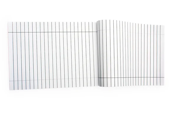 Caderno branco em uma linha — Fotografia de Stock