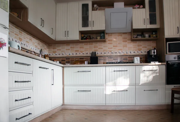 White beautiful kitchen — Stock Photo, Image