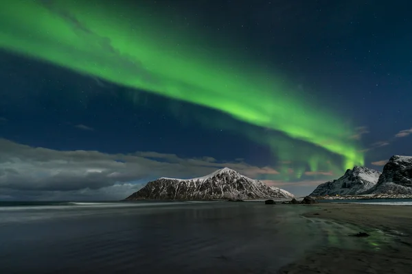 Aurora boreal, luzes do norte — Fotografia de Stock