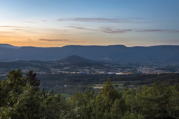Provence Landschaft bei Sonnenuntergang — Stockfoto