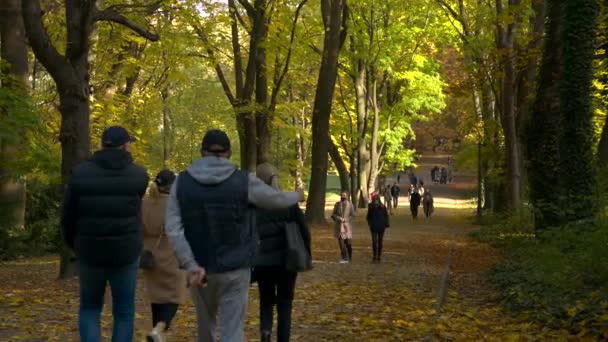 Warsaw Poland Ekim 2020 Nsanlar Varşova Nın Lazienki Parkı Nda — Stok video