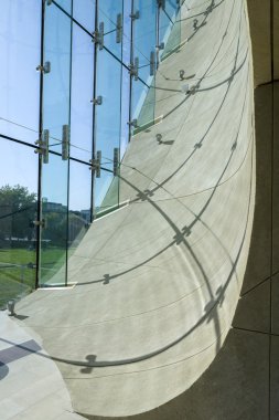 Lehçe Tarihi Müzesi'nde futuristik salonu Yahudilerin Varşova. 